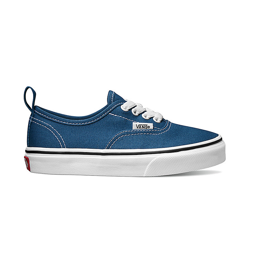 Vans Erkek Çocuk Spor Ayakkabı Authentic Elastic Lace Lacivert/Beyaz | 39546-162